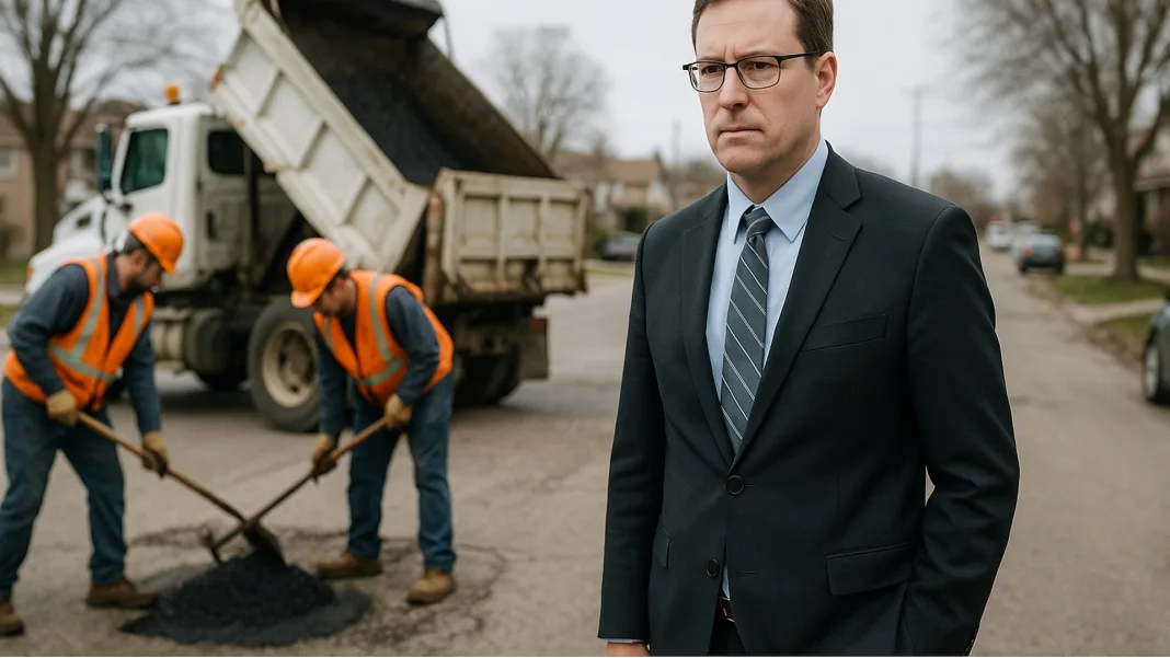 Councillor Stewart Takes Action on Potholes in Enterprise North
