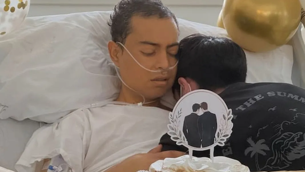 Se aman hasta en la adversidad: pareja celebra su unión civil en un hospital chileno en medio de delicado estado de salud