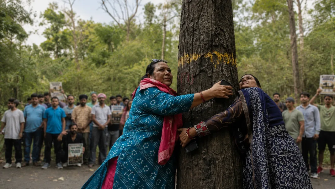 Chipko Spirit Revived: Dehradun Residents Halt Tree Felling on Highway Project