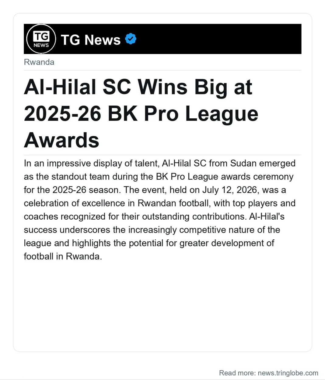 Al-Hilal SC Wins Big at 2025-26 BK Pro League Awards