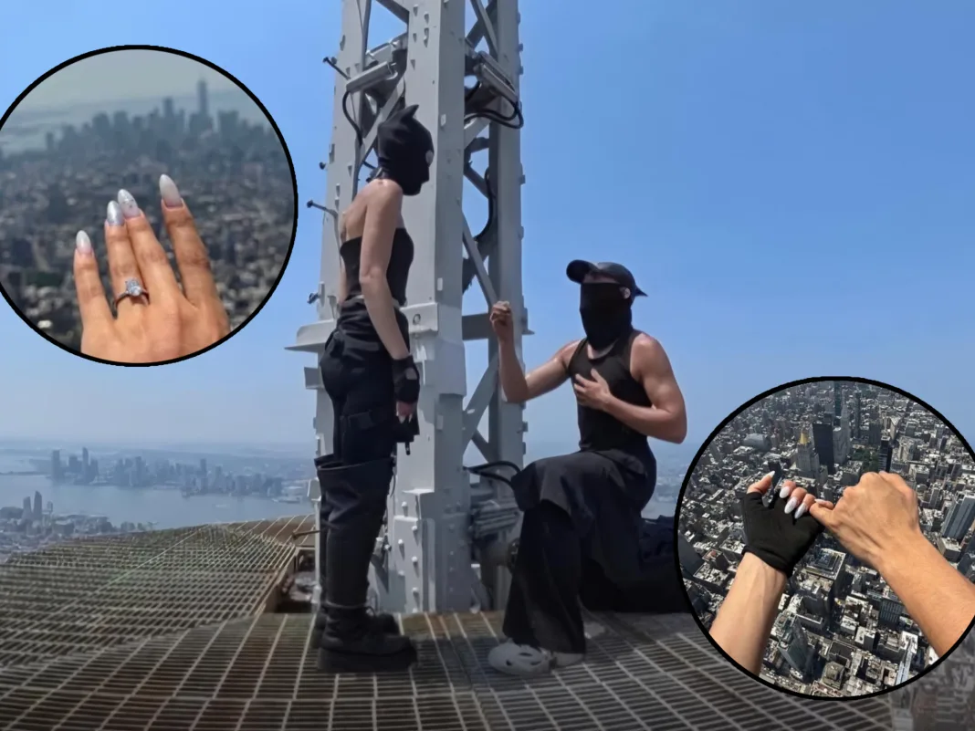 Russian Daredevil Couple Engages Atop Empire State Building, Stirs Global Attention