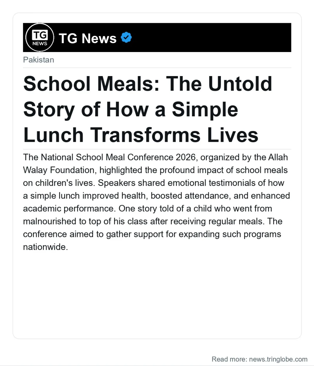 School Meals: The Untold Story of How a Simple Lunch Transforms Lives