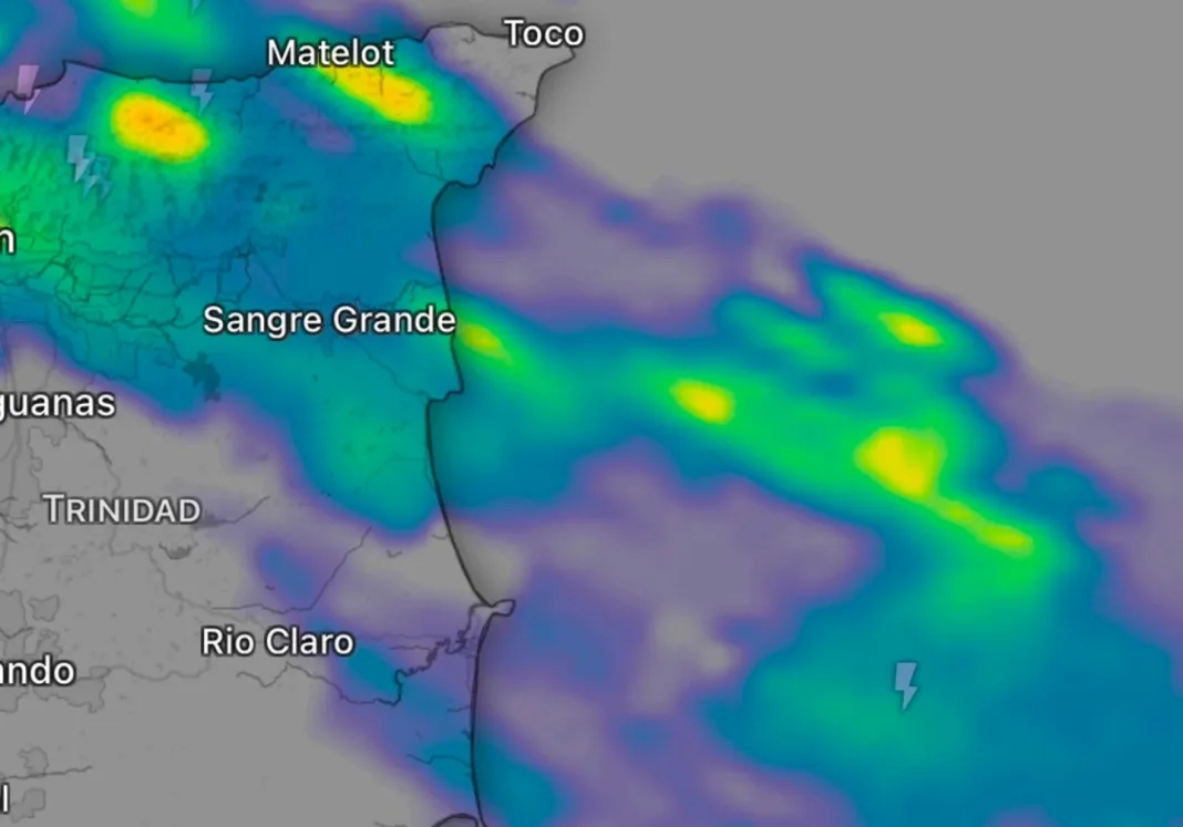 Intense Showers and Thunderstorms Threaten Local Rainfall Thresholds in Fishing Pond and Manzanilla