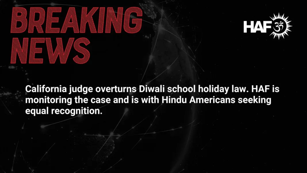 California Court Overturns Diwali State Holiday Law, Citing Religious Description Issue
