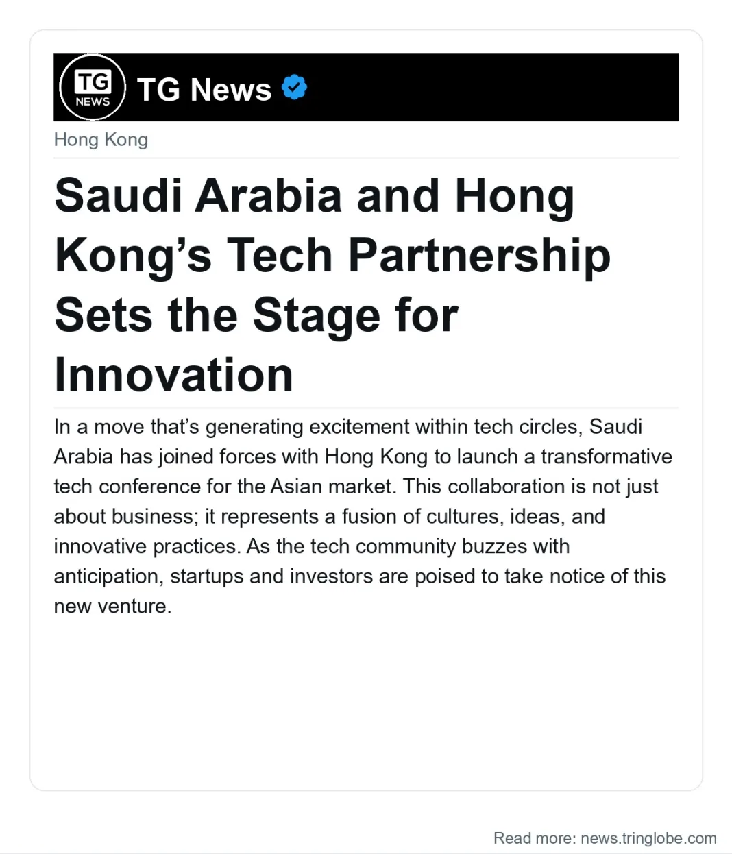 Saudi Arabia and Hong Kong’s Tech Partnership Sets the Stage for Innovation