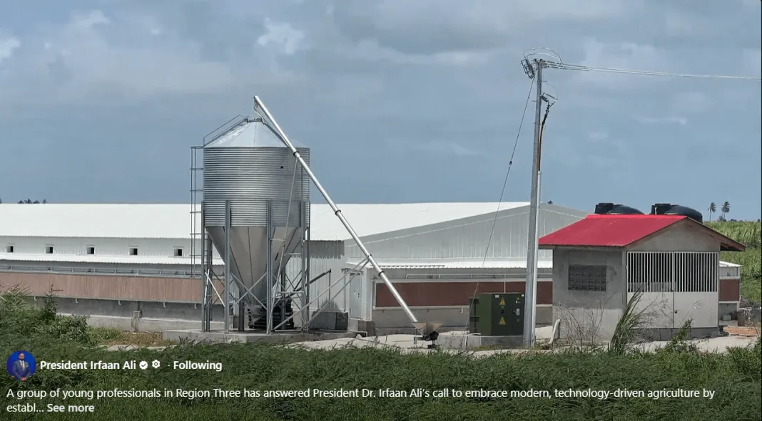 Guyana: President Ali Highlights Young Professionals’ High-Tech Poultry Farm Initiative
