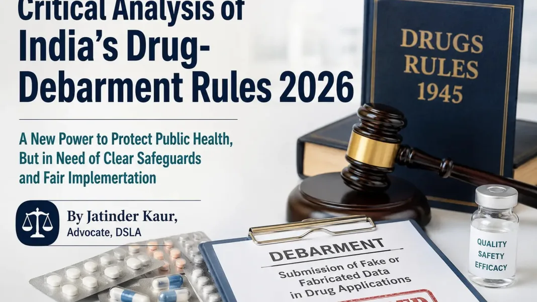 Critical Analysis of India’s Drug-Debarment Rules 2026