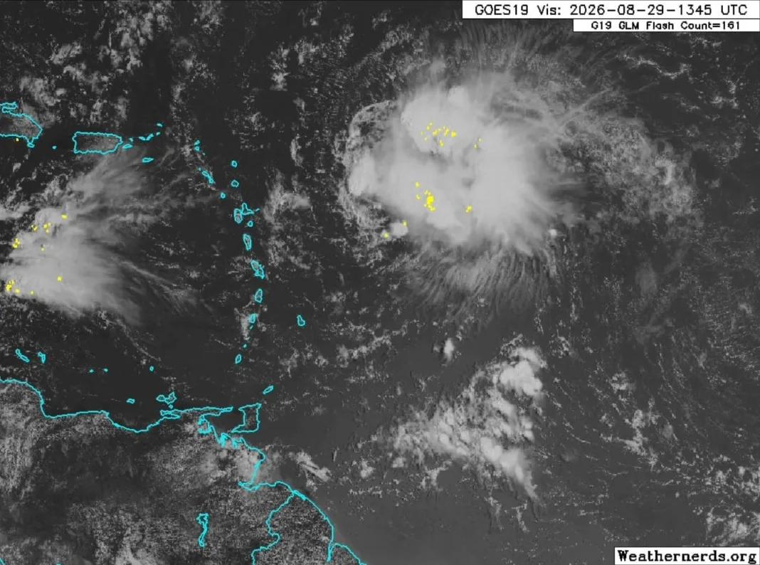 Remnants of Tropical Storm Dolly Bring Rainfall and Thunderstorms to Caribbean Islands