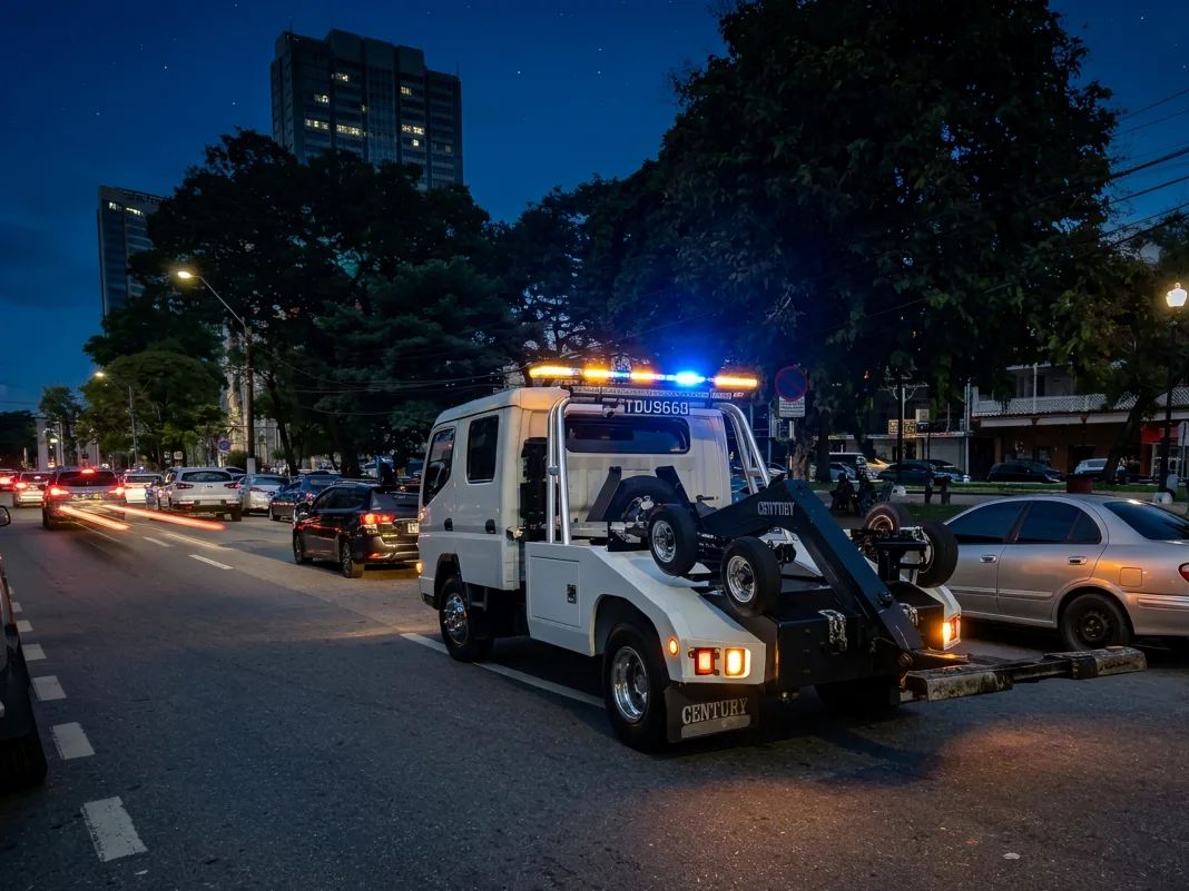 Motorists question towing as Independence activities increase city parking demand.