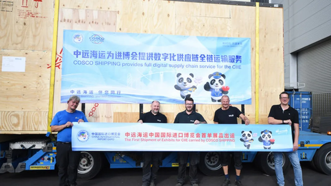 AUSTRIA-LINZ-CIIE-FIRST BATCH-EXHIBITS-SHIPMENT