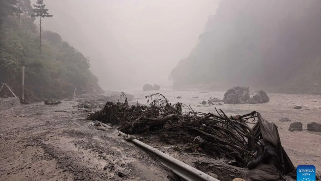 Significant barrier lake forms at Nepal rivers confluence, posing high breach risk over next 3 days: China’s water ministry