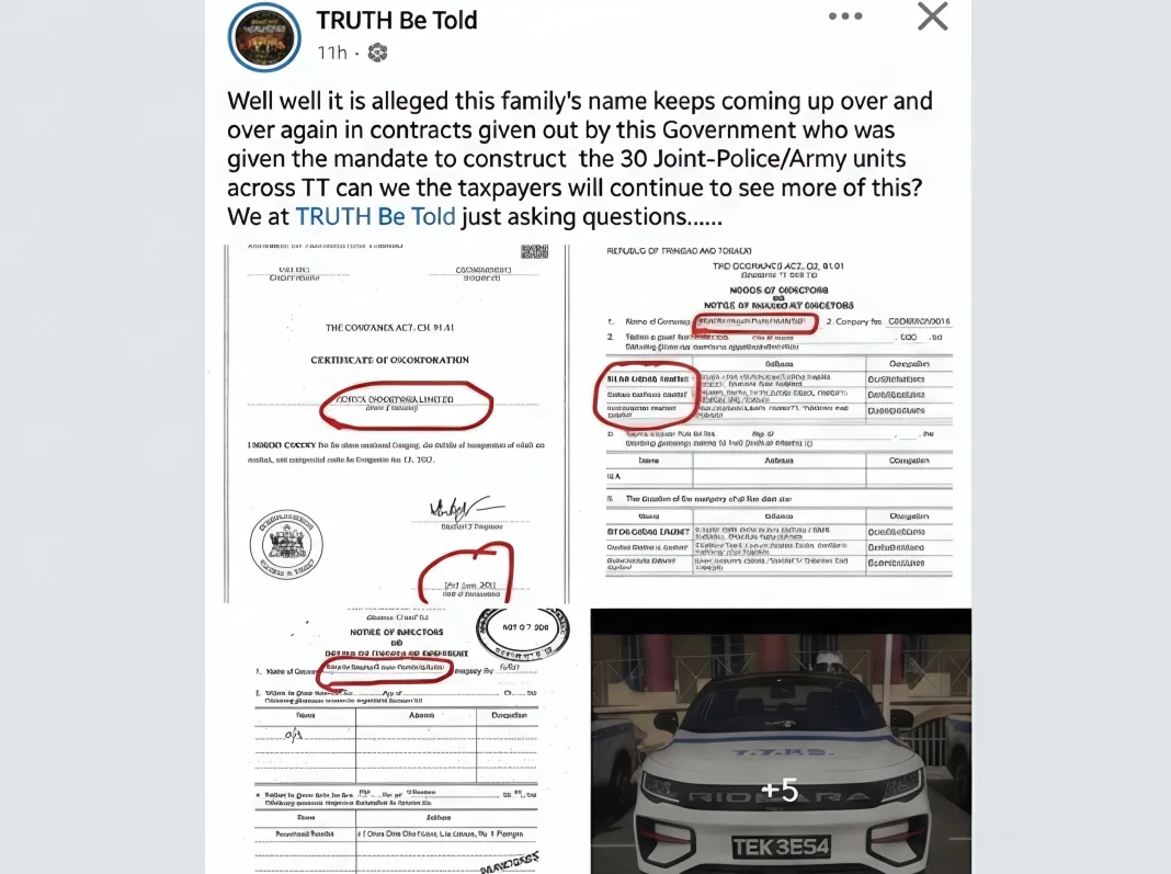 Social media post questions company’s alleged role in police post contracts