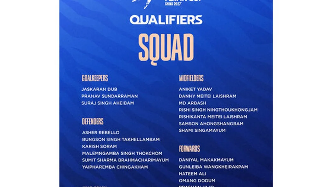 Head coach Mahesh Gawali names India’s squad for AFC U20 Asian Cup 2027 Qualifiers