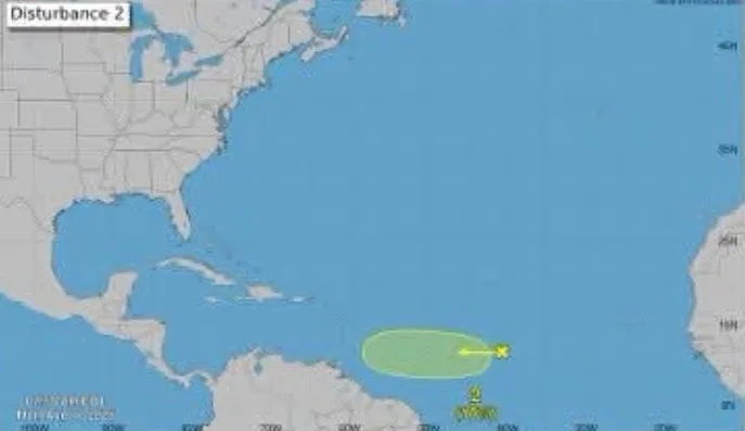 TTMS Monitors Tropical Wave with Low Cyclone Potential in Central Atlantic