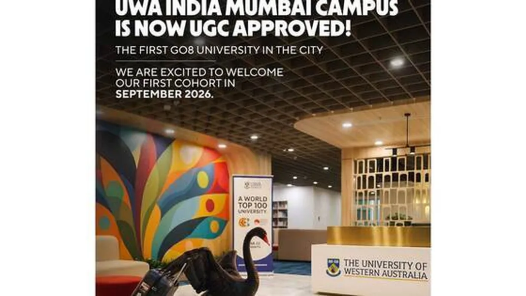 University of Western Australia gets UGC approval for Mumbai campus ahead of September 2026 opening
