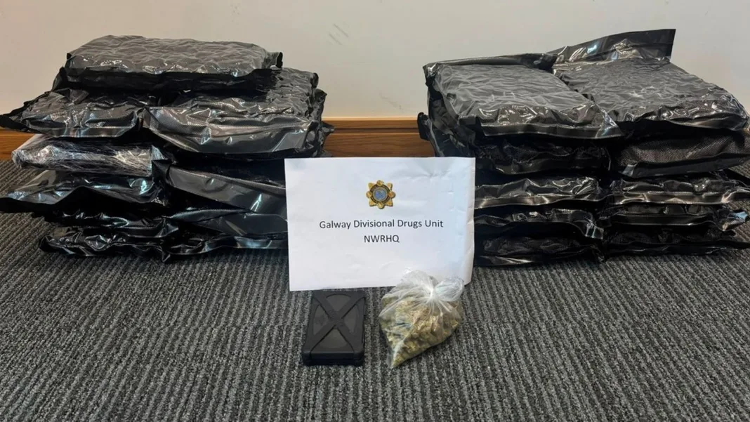 Two men arrested as over €230,000 worth of cannabis seized in major garda op in Galway