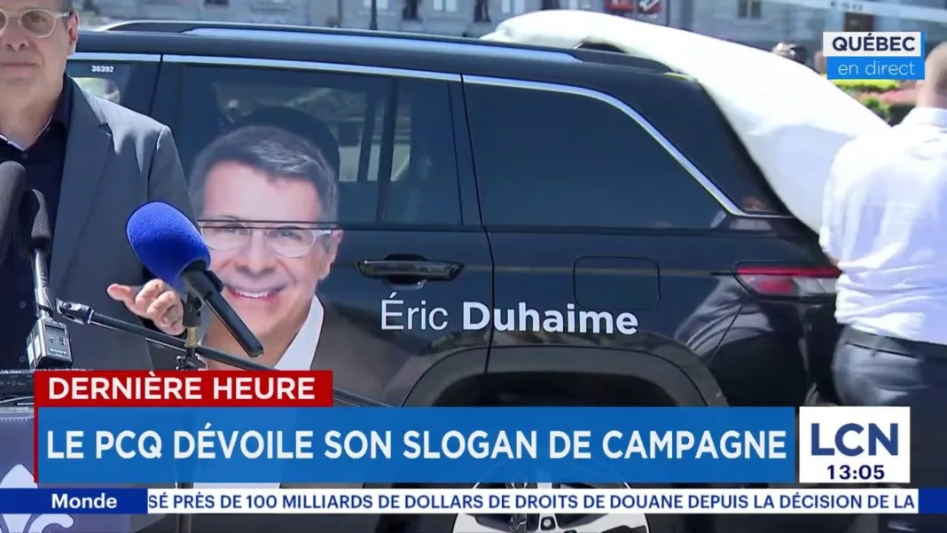 Voici le slogan de campagne du Parti conservateur du Québec