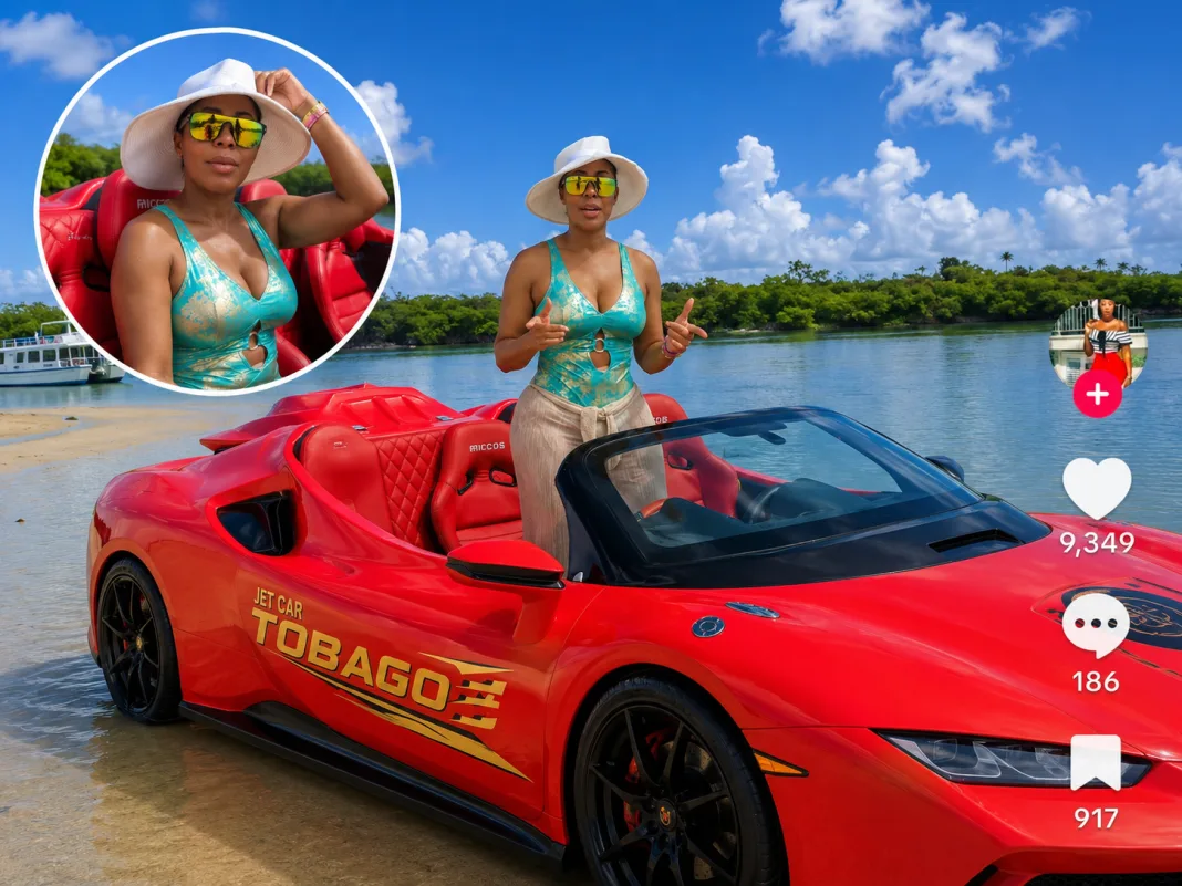 Speed Thrills as Kezel Jackson Promotes Jet Car Tobago Adventure
