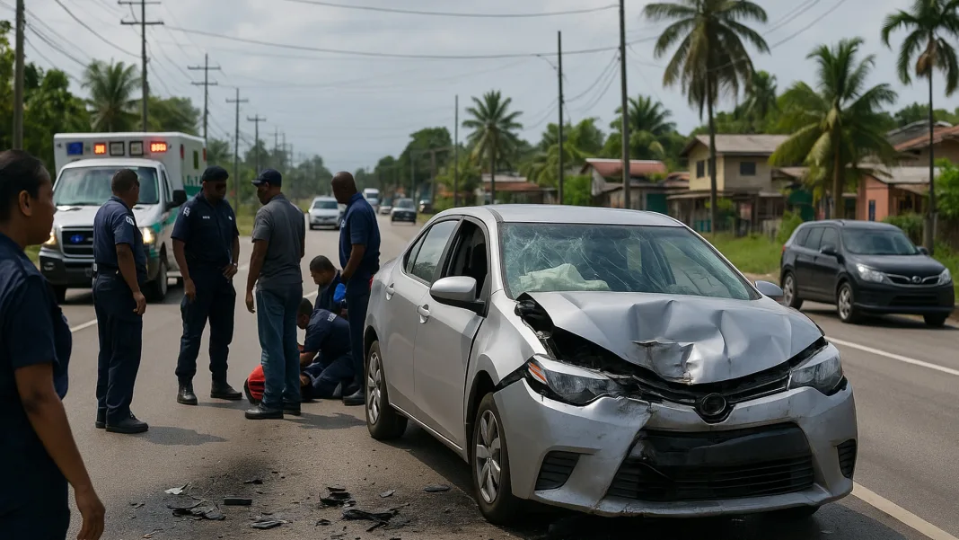 Central Accident reported
