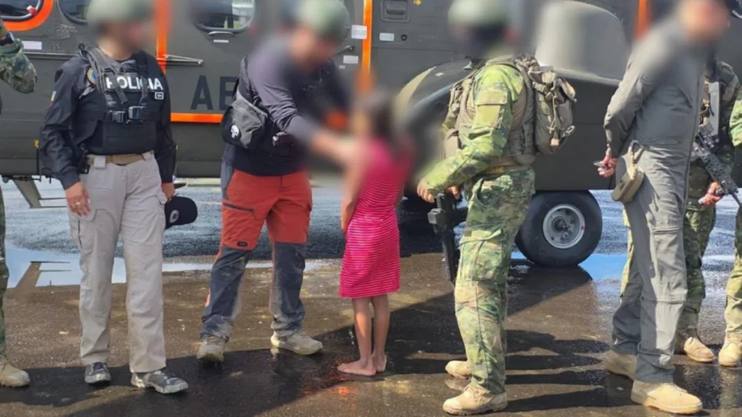 Bloque de Seguridad rescata a niña de 10 años en la frontera