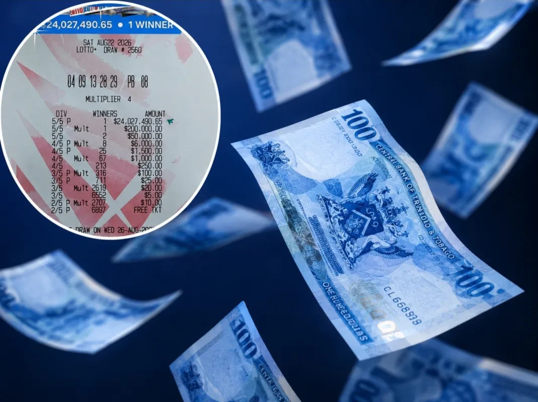 Lotto Plus Player Strikes $24 Million Jackpot in Trinidad and Tobago