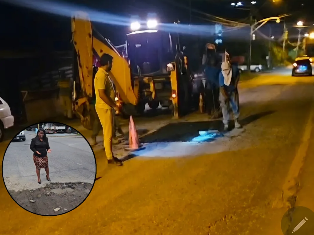Mayor’s Public Plea Forces Action on Long-Damaged St. Lucien Road : Vows To Continue