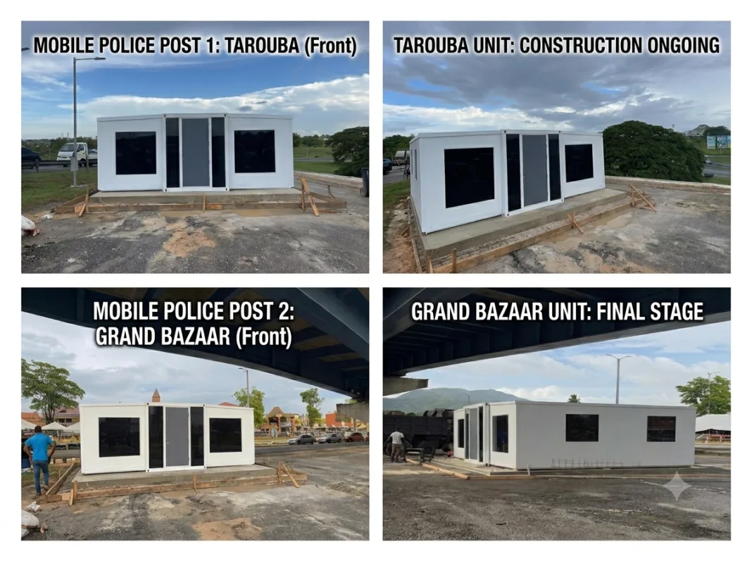 UNC Government Constructs Mobile Police Posts at Tarouba and Grand Bazaar for Enhanced Safety