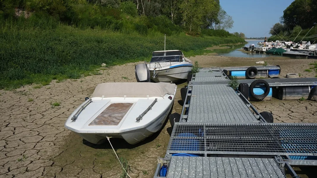 Italy’s Po river runs low as drought threatens farms and water supplies