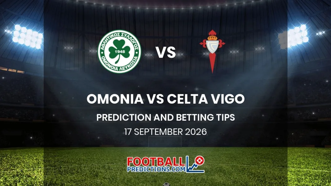 Free Prediction: Omonia Nicosia vs Celta Vigo | UEFA Europa League | 16/09/2026