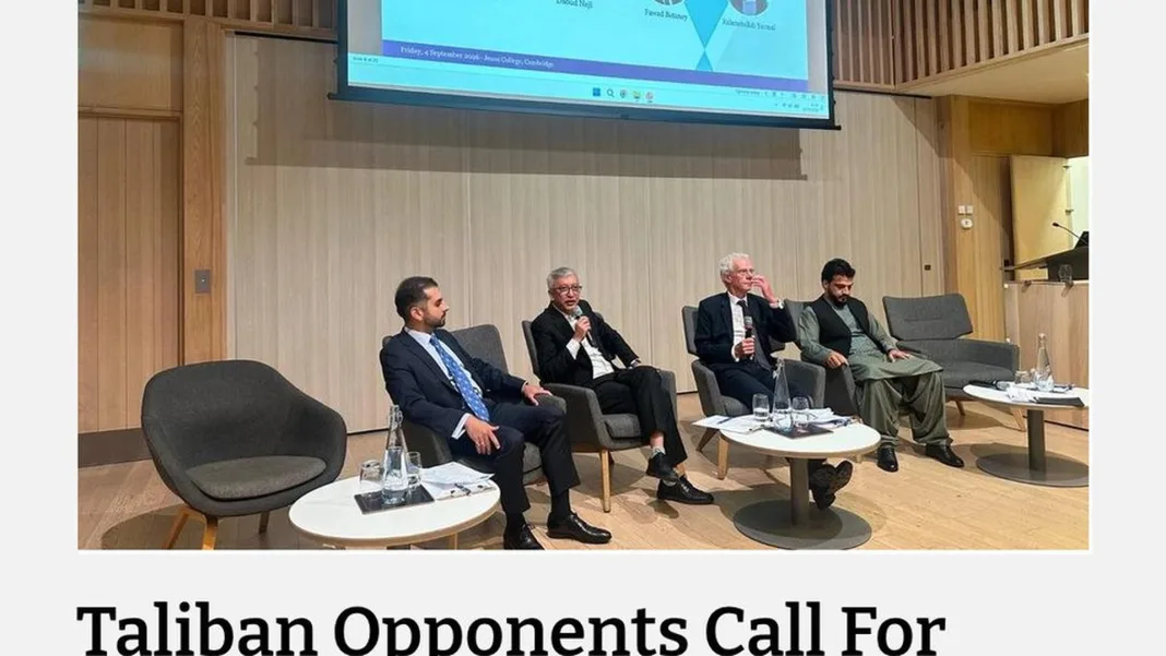 Taliban Opponents Call For Broad Coalition At Cambridge Talks