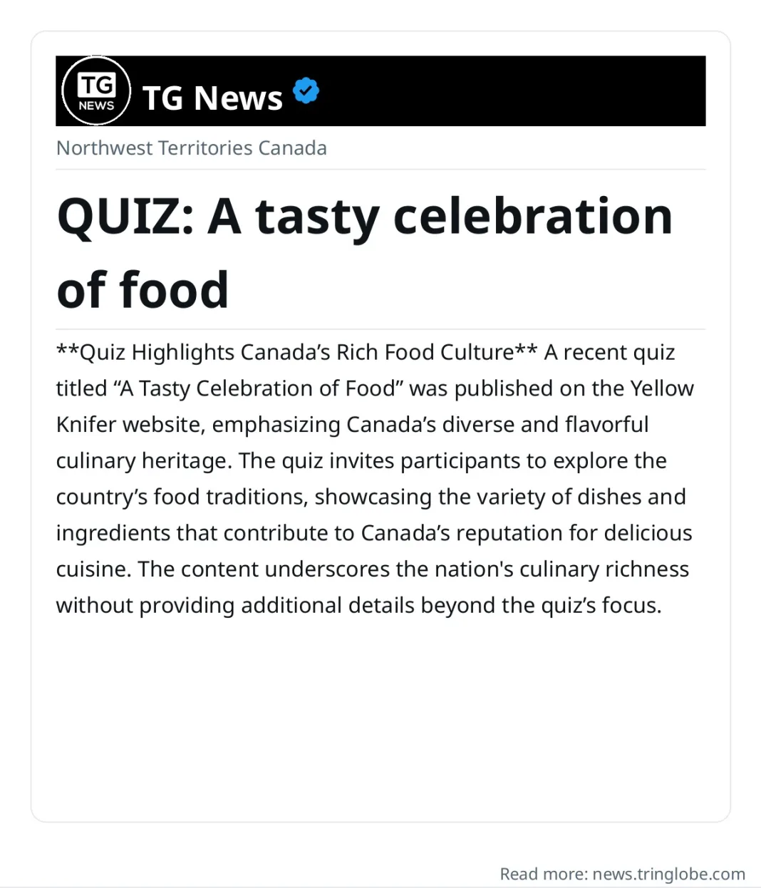 QUIZ: A tasty celebration of food