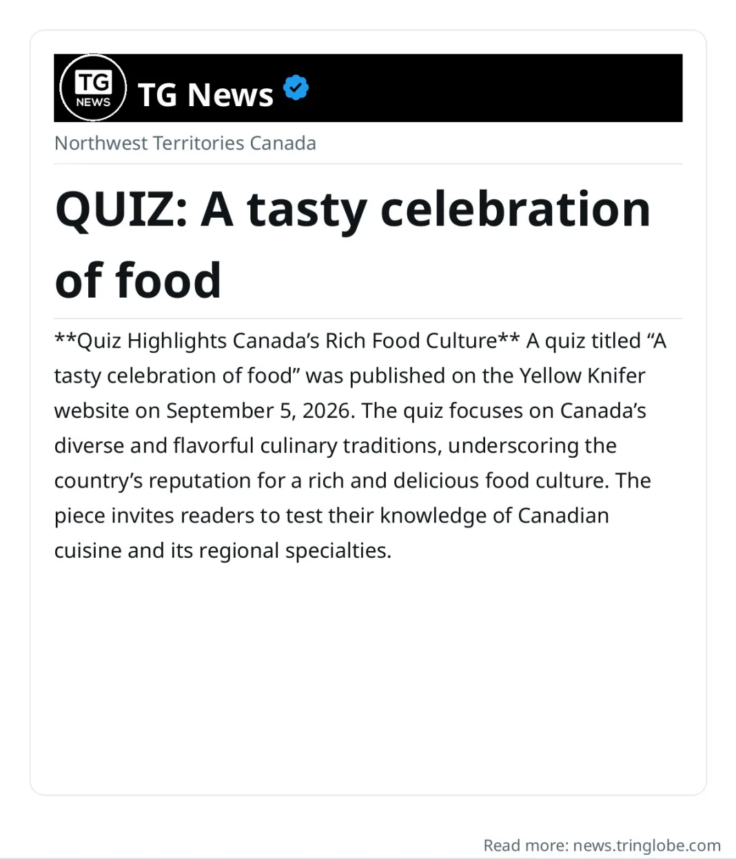 QUIZ: A tasty celebration of food