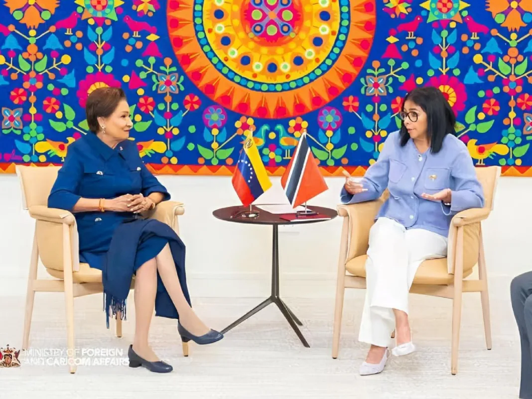 Persad-Bissessar And Delcy Hold Talks As T&T-Venezuela Relations Strengthen
