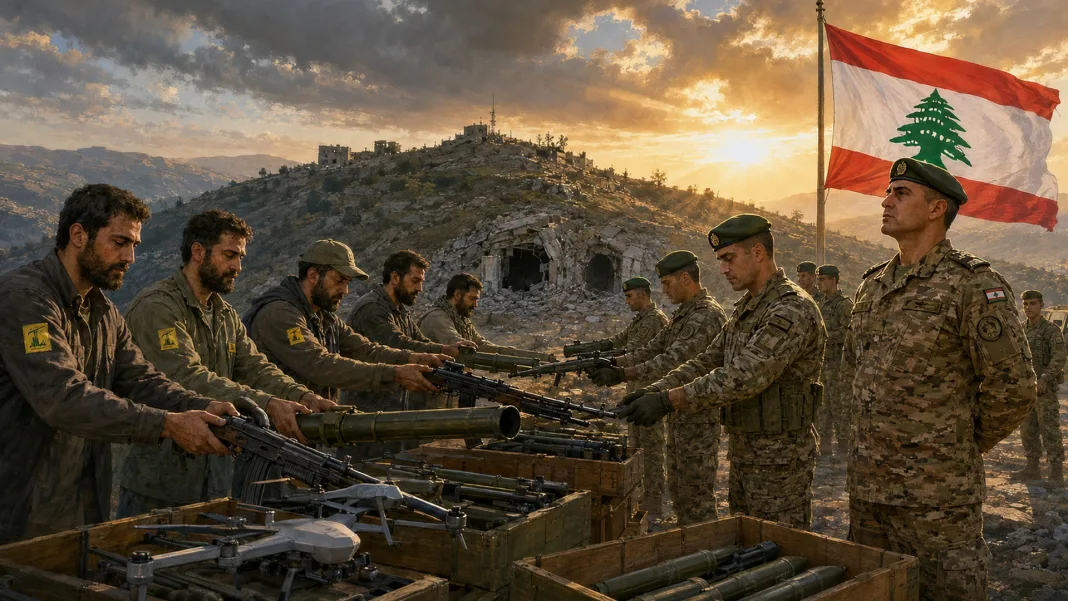 After the fall of Ali al-Taher, Hezbollah must hand over its arms to the Lebanese Army