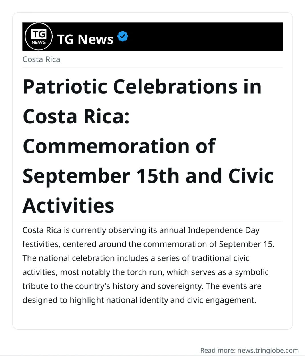 Patriotic Celebrations in Costa Rica: Commemoration of September 15th and Civic Activities