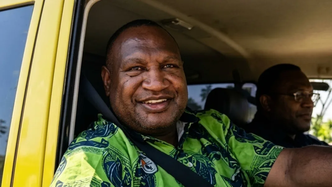 PNG’s Pangu Highway gets its maiden run as PM Marape takes the wheel