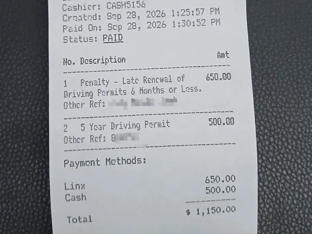 Driver Pays $650 Penalty For Renewing Permit One Day Late