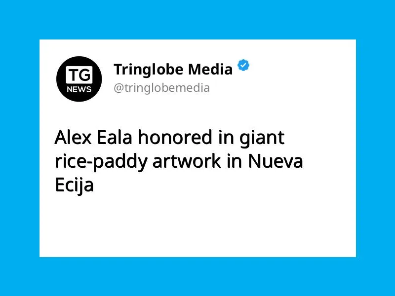 Alex Eala honored in giant rice-paddy artwork in Nueva Ecija
