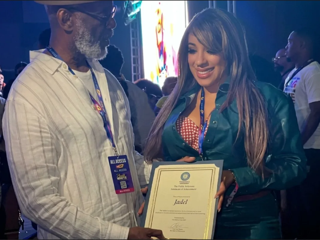 Jadel Receives Second New York Citation For Her Artistry, Contributions