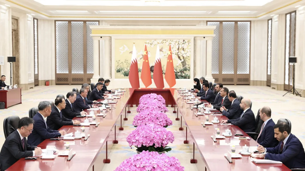 CHINA-BEIJING-LI QIANG-QATARI PM-MEETING (CN)