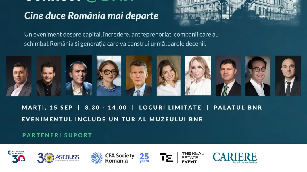The first edition of the BusinessPedia Connect debates is hosted by the NBR Palace on September 15: Who takes Romania forward?