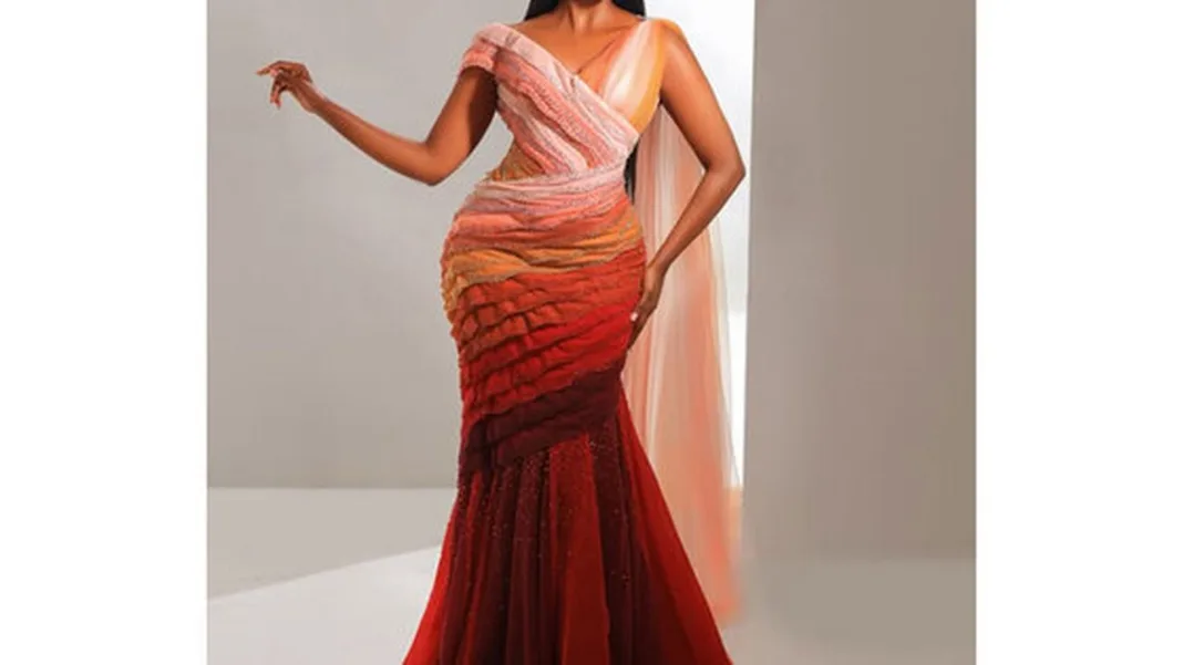 Miss World Uganda Elle Muhoza wears gown inspired by seven layers of a C-section