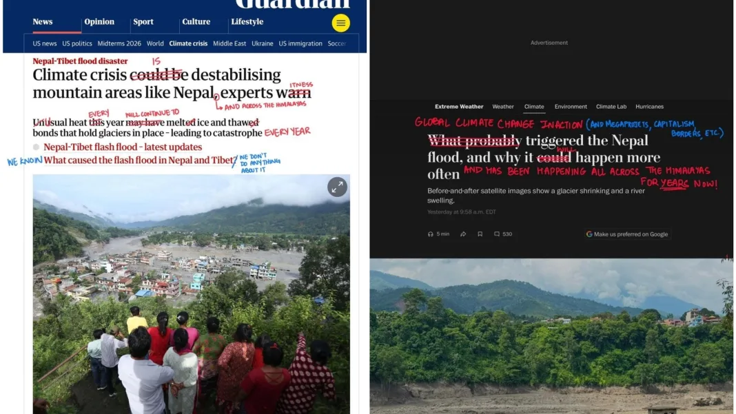 Headlines on a climate deadline