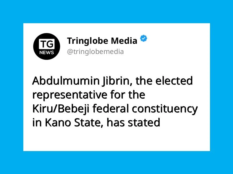Tinubu will get 65% of votes in 2027 poll, Abdulmumin Jibrin assures