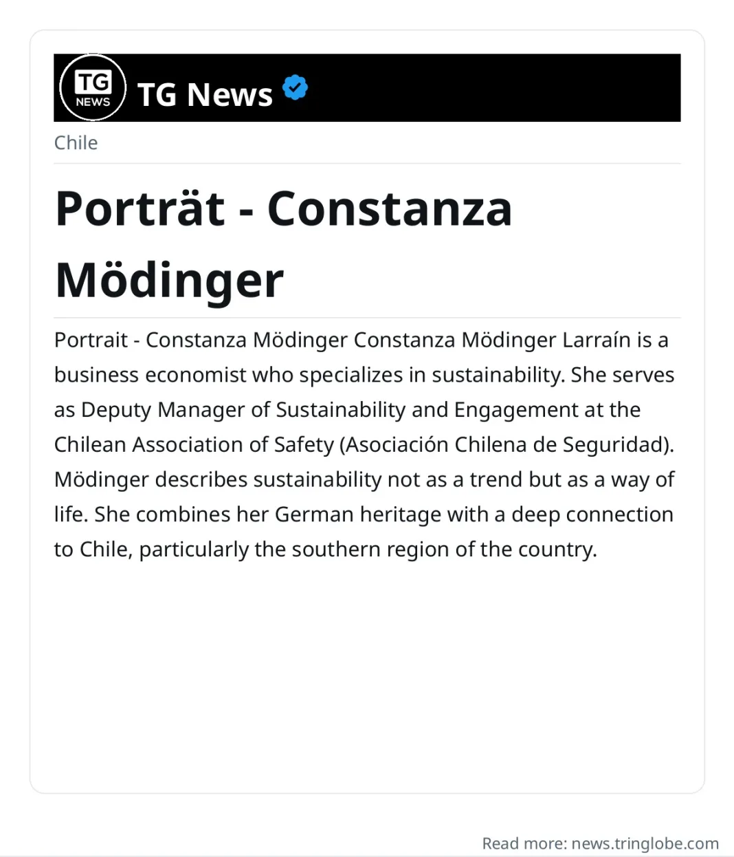 Porträt – Constanza Mödinger
