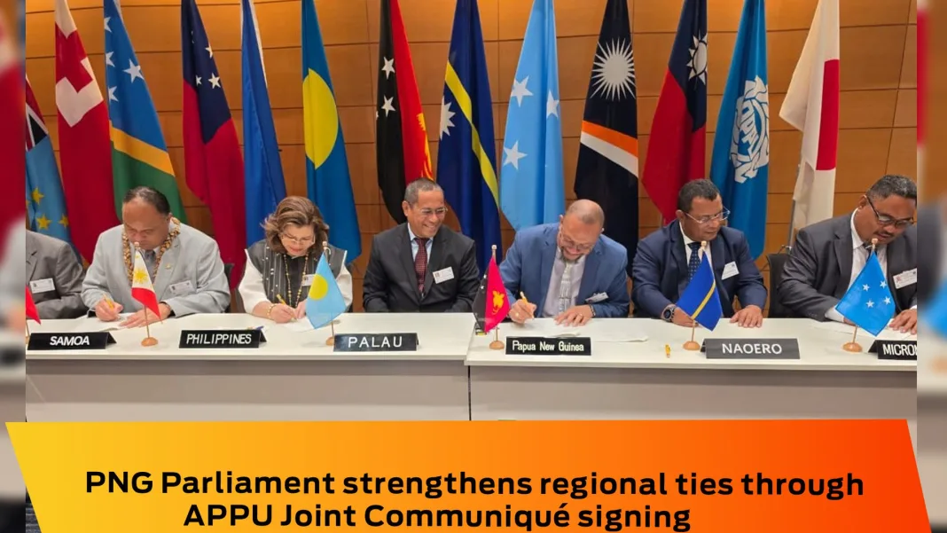 PNG Parliament strengthens regional ties through APPU Joint Communiqué signing
