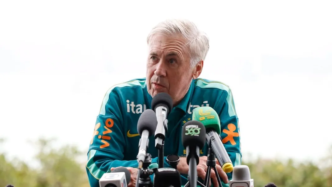 Ancelotti anuncia os titulares da seleção com presença de novatos para amistoso com Austrália