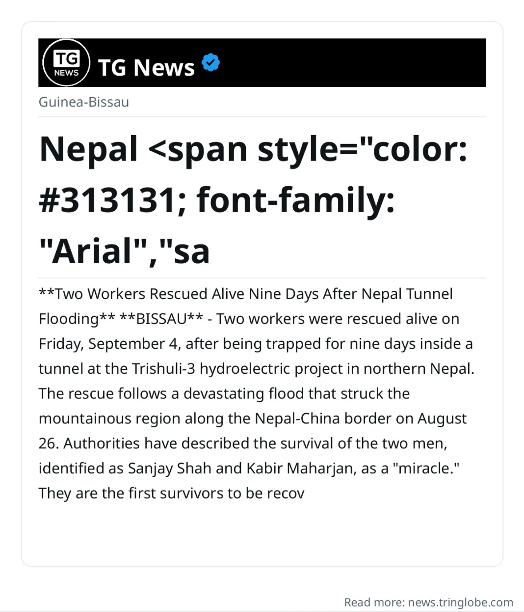 Nepal <span style=