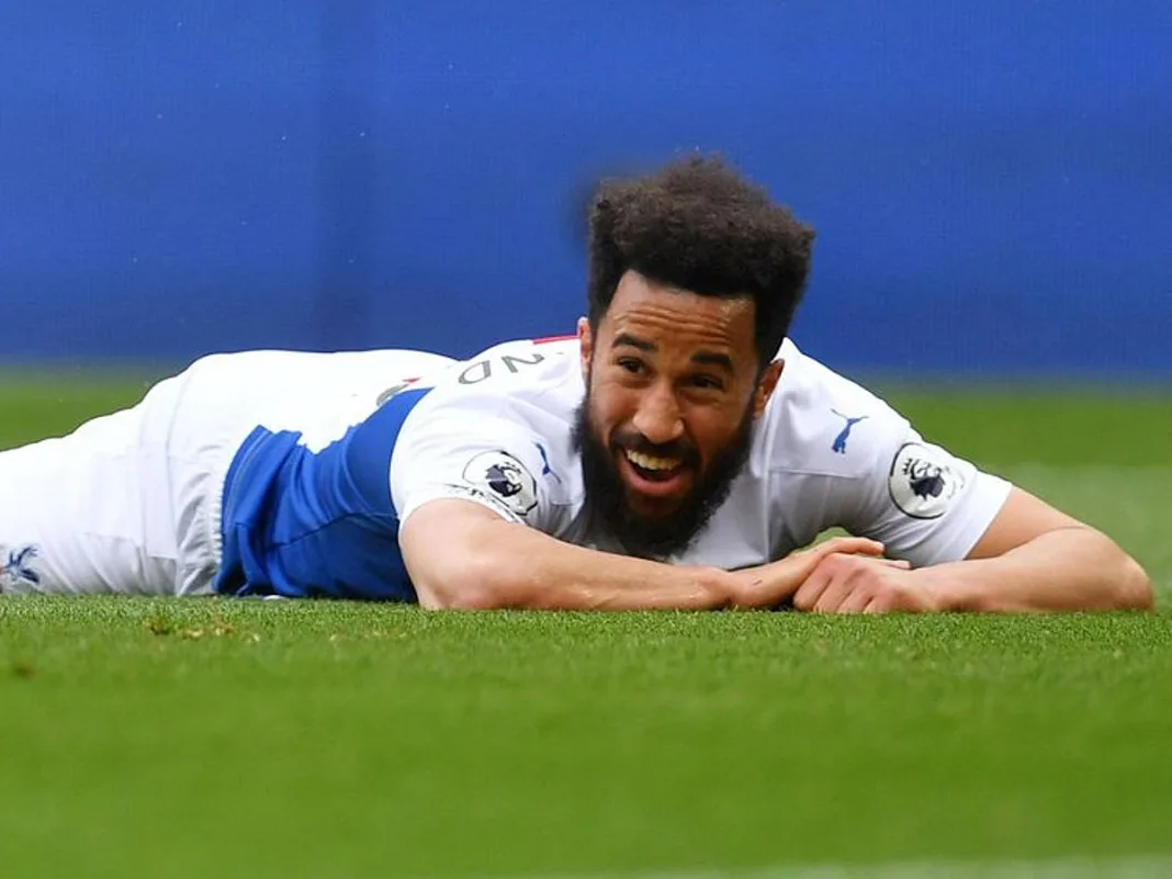 Watch: Andros Townsend run over by pitch roller in freak accident