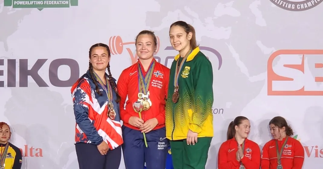 Young track-and-field star earns bronze at powerlifting worlds